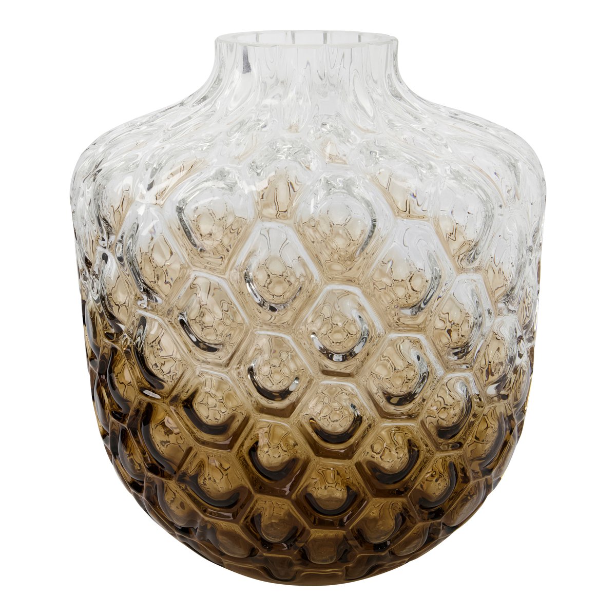 Art Deco -maljakko 31 cm Ruskea
