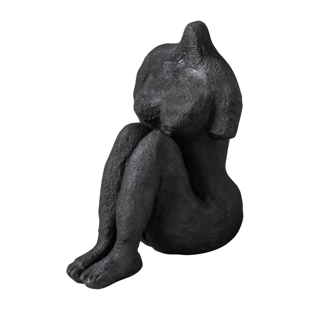 Art piece istuva nainen 14 cm Black