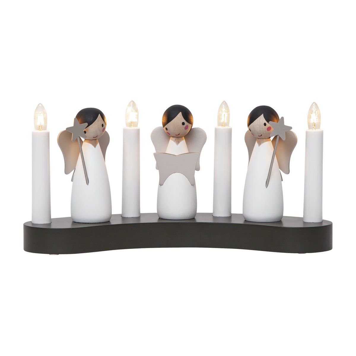 Angel choir adventtikynttilänjalka Valkoinen
