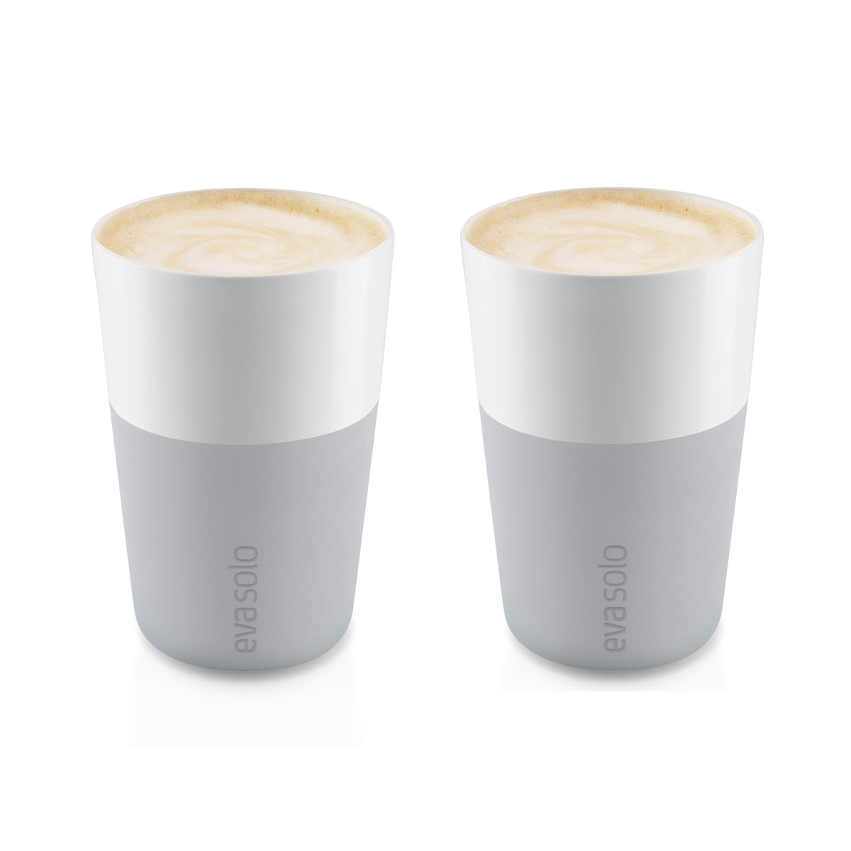 Eva Solo lattekuppi 2 kpl marble grey (harmaa)