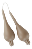DROP MATT pisarakynttilät, 2/pakk. - korkeus 18 cm Pellavabeige