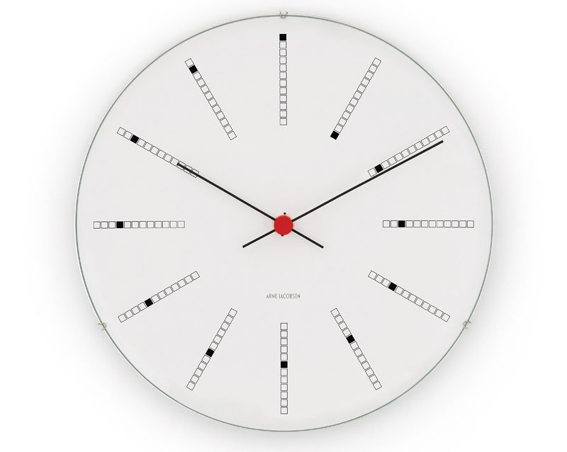 Arne Jacobsenin Bankers kello Ø 210 mm