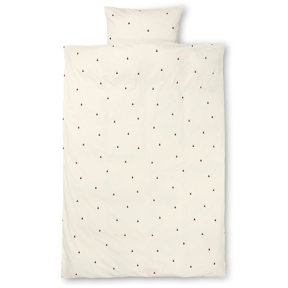 Pear pussilakanasetti 140x200 cm Off white-cinnamon