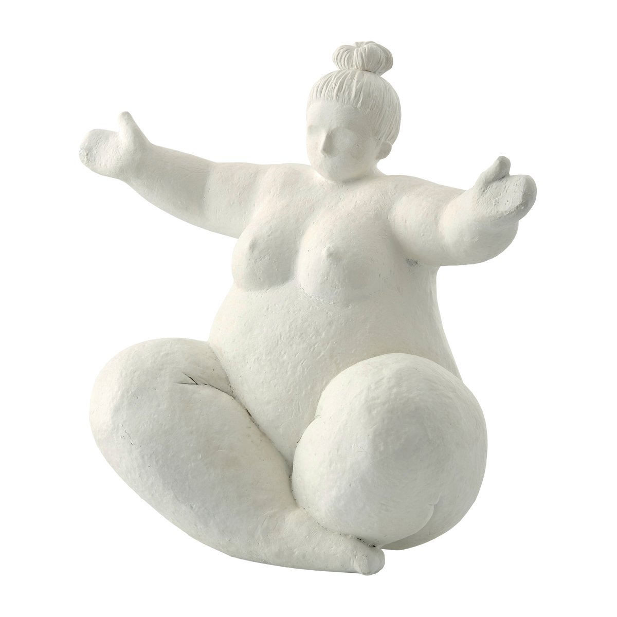 Serafina koriste nainen syleilevä 24 cm White