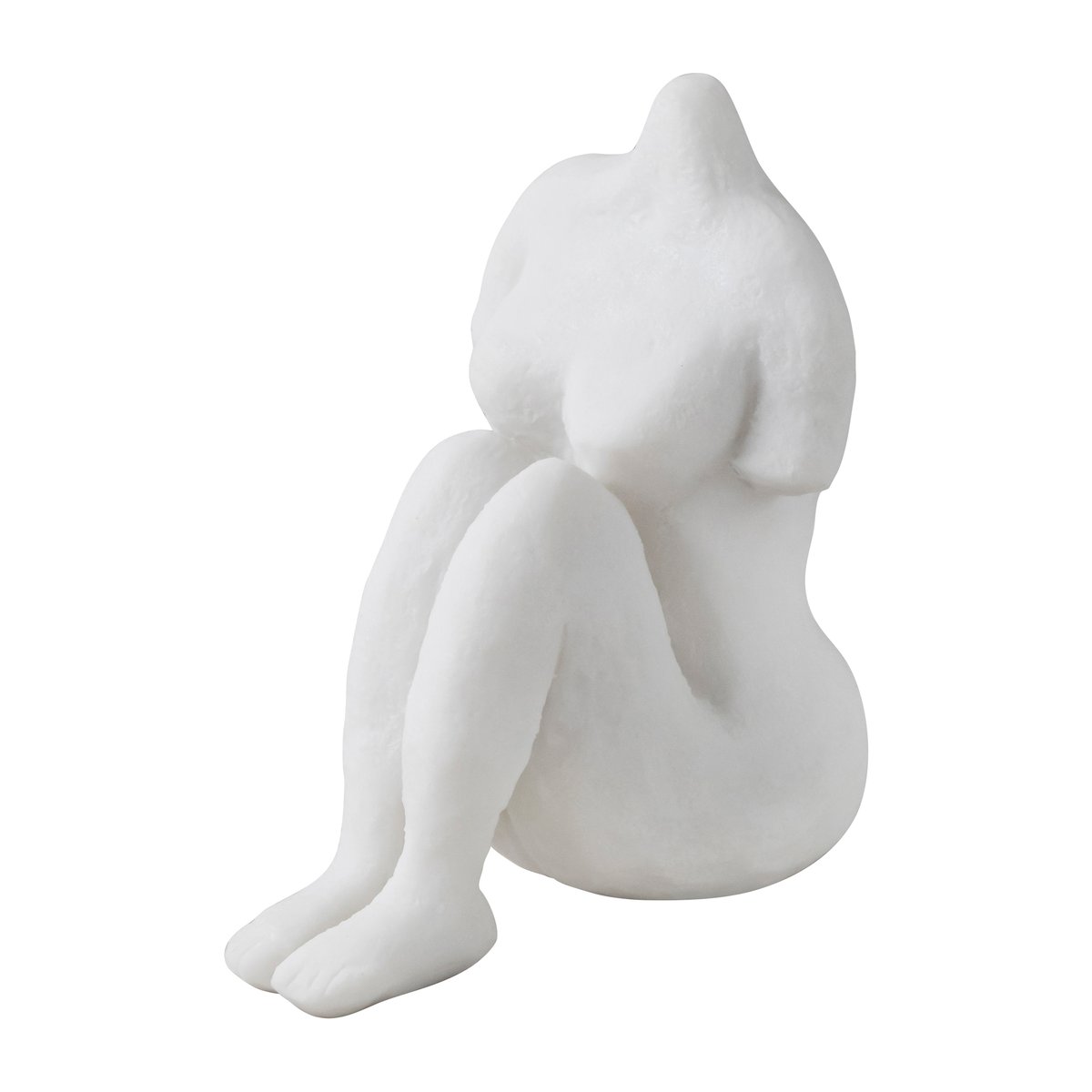 Art piece istuva nainen 14 cm Off-white