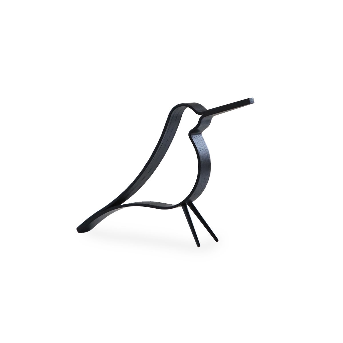 Woody Bird pieni Mustaksi petsattu tammi
