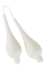 DROP MATT pisarakynttilät, 2/pakk. - korkeus 18 cm Valkoinen