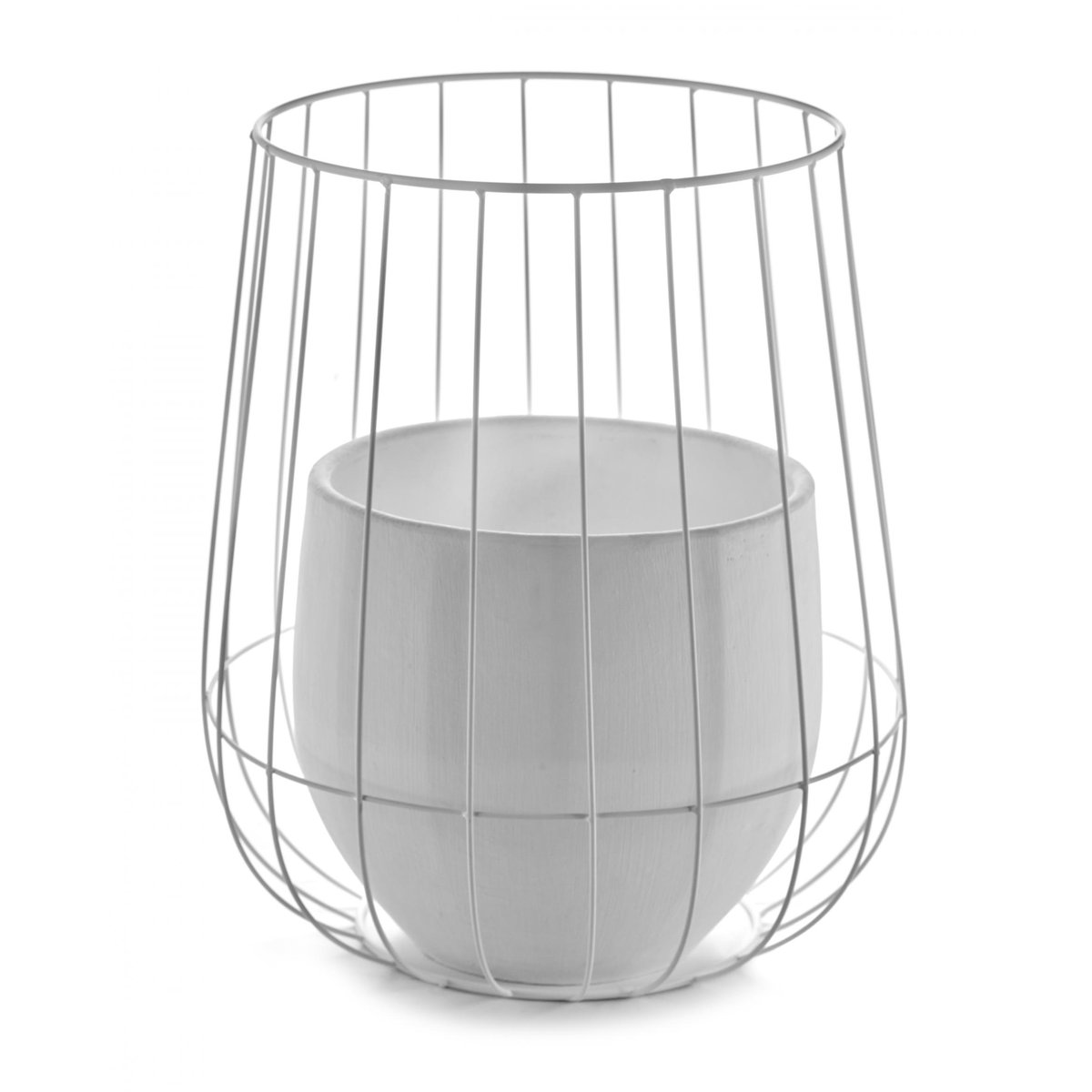 Serax kukkaruukku korissa 37x46 cm White