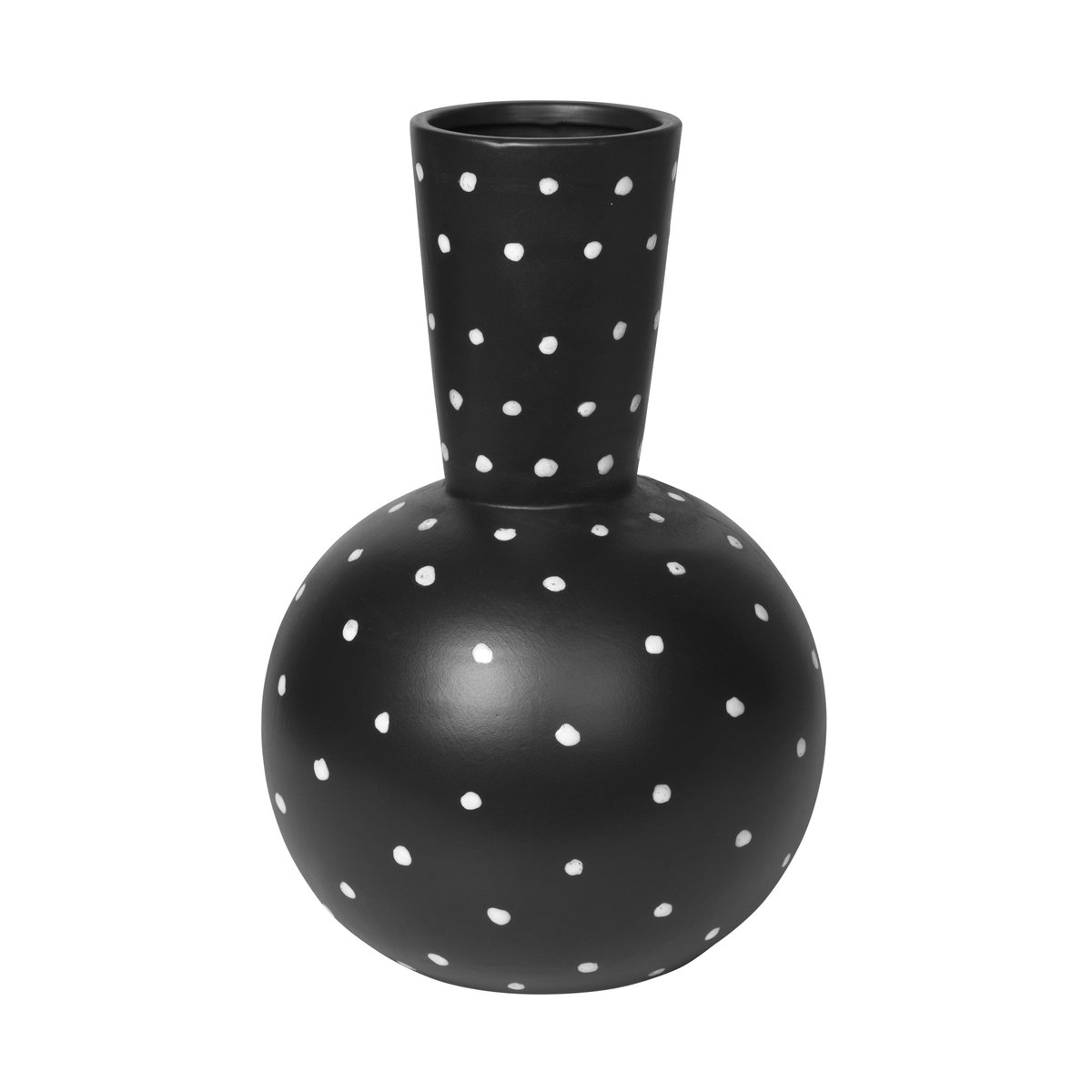 Bella keramiikkamaljakko 35 cm Turkish coffee black