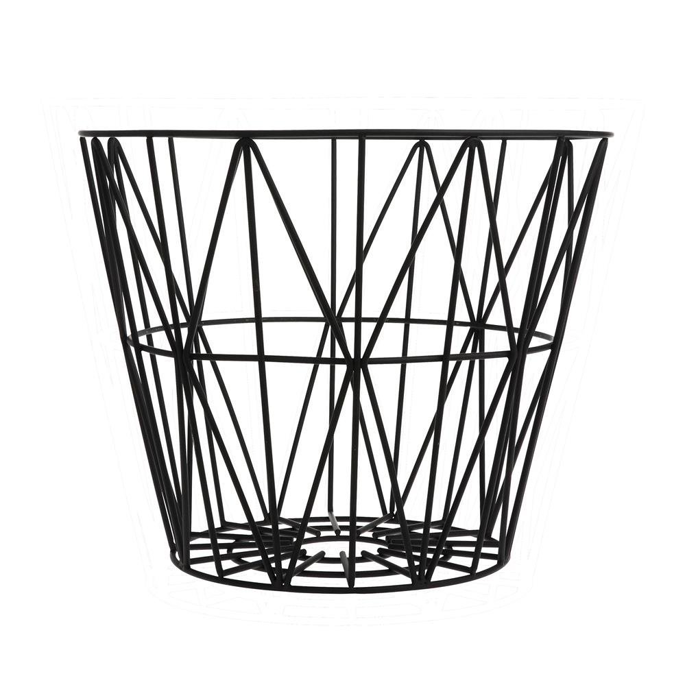 Wire kori musta keskikokoinen 50 x 40 cm