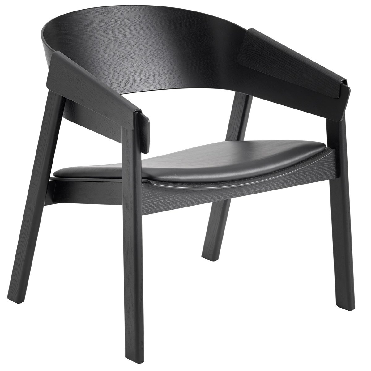 Cover lounge chair leather Musta-musta