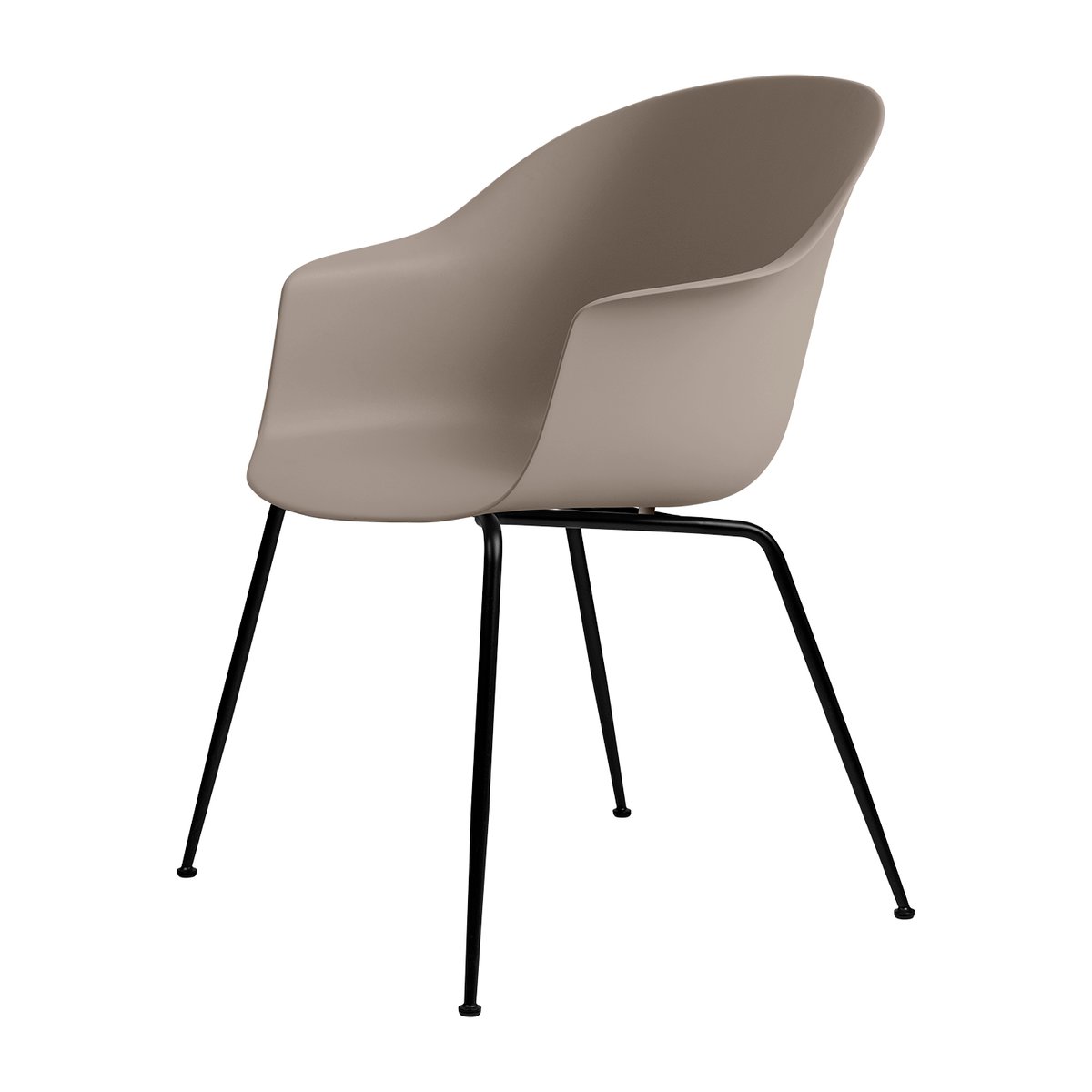 Bat tuoli muovia mustat jalat New Beige