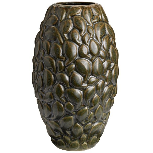Leaf maljakko Limited Edition 40 cm Khakinvihreä