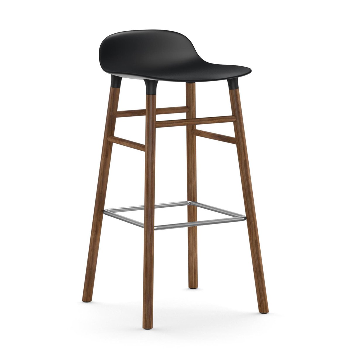 Form Chair baarijakkara pähkinäjalat musta