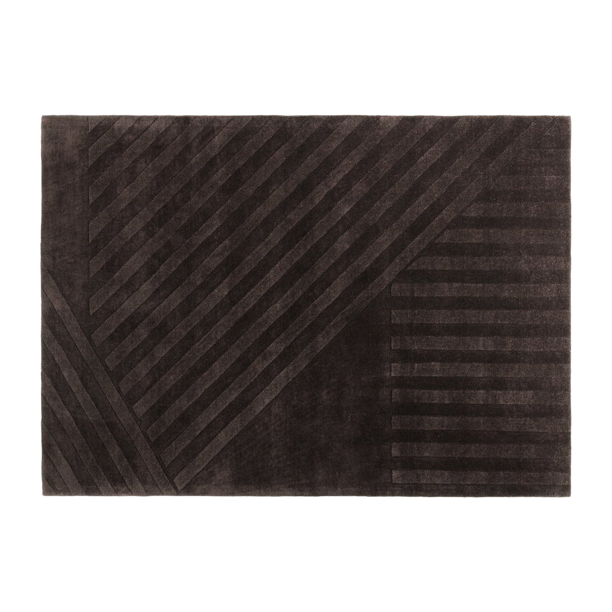 Levels villamatto stripes ruskea 170x240 cm