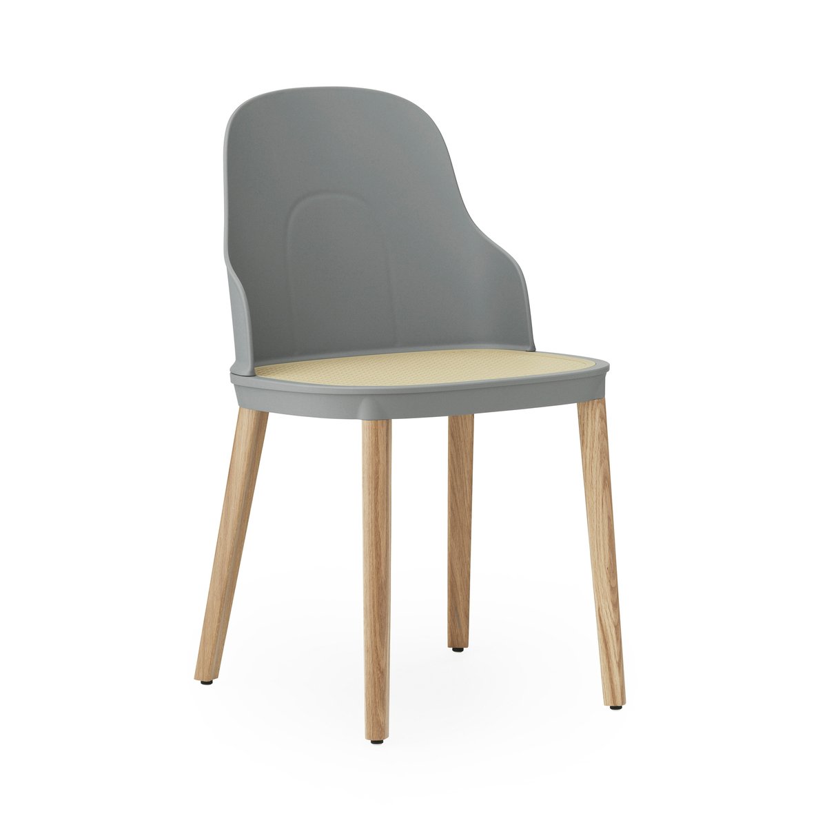 Allez molded wicker tuoli Harmaa-tammi