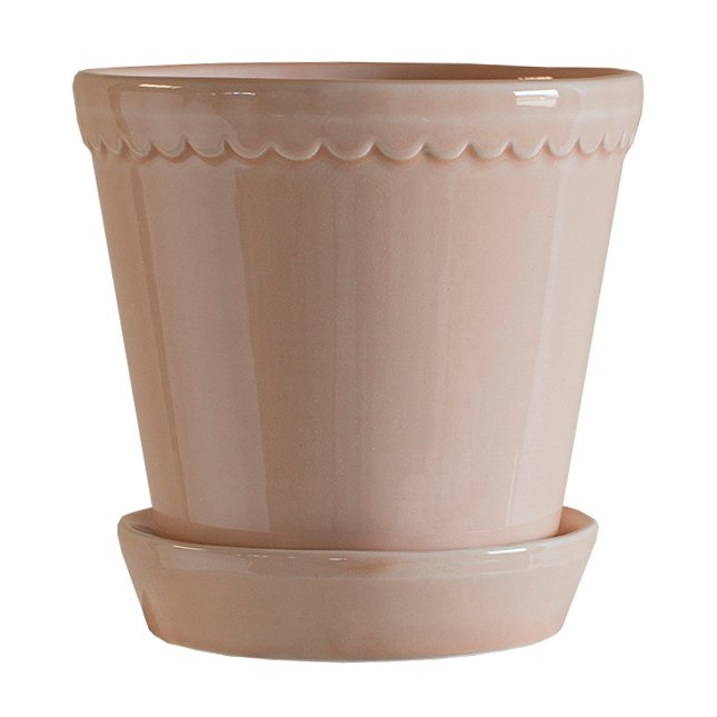 Helena ruukku lasitettu Ø18 cm Quartz rose