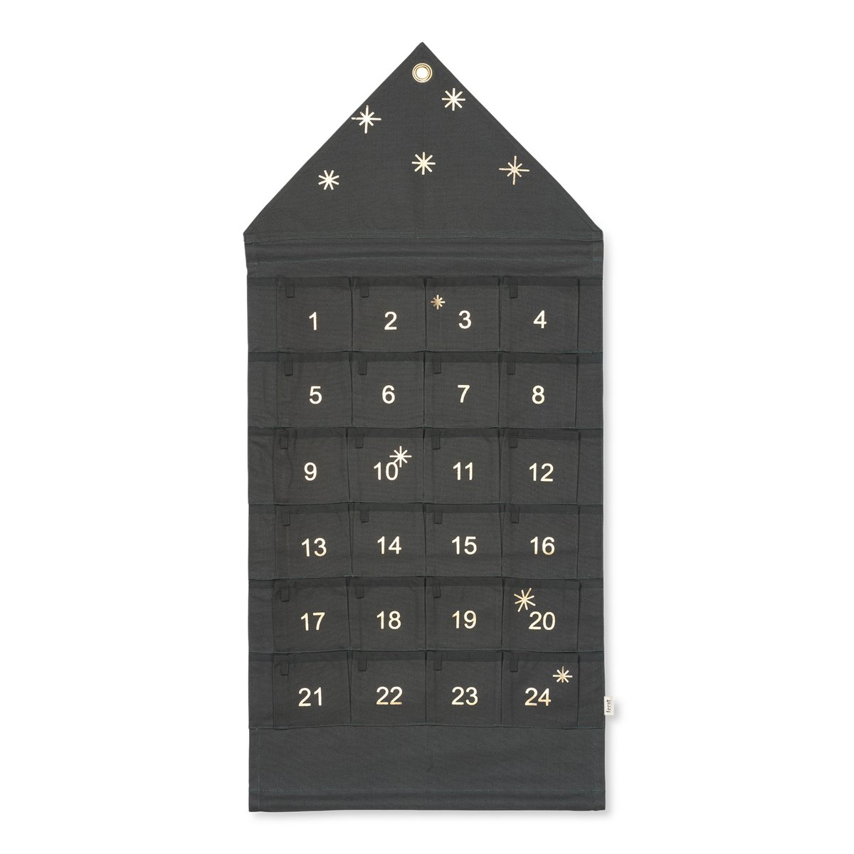 Star joulukalenteri talo, 100 cm Dark green