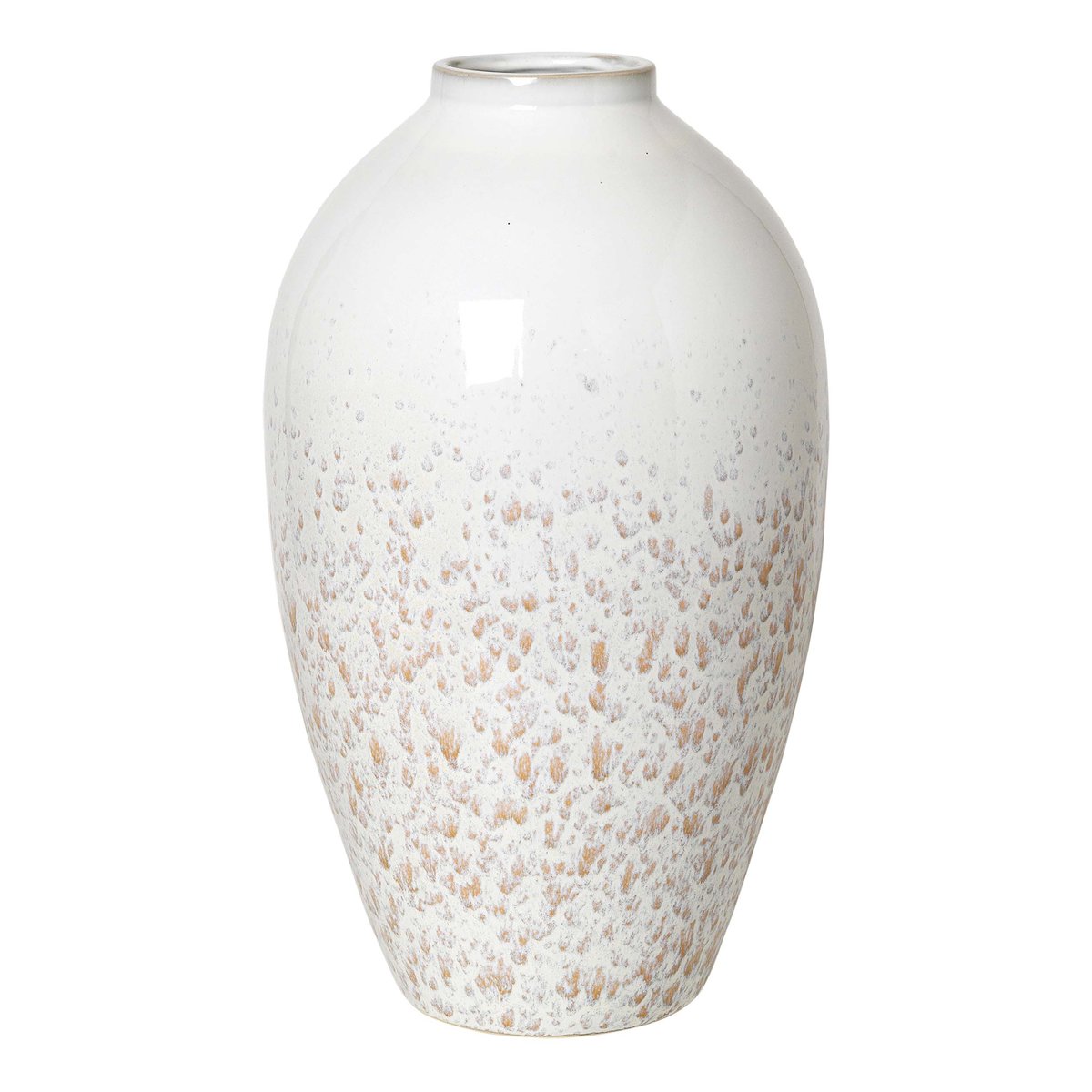 Ingrid keramiikkamaljakko 40 cm Rainy day-indian tan