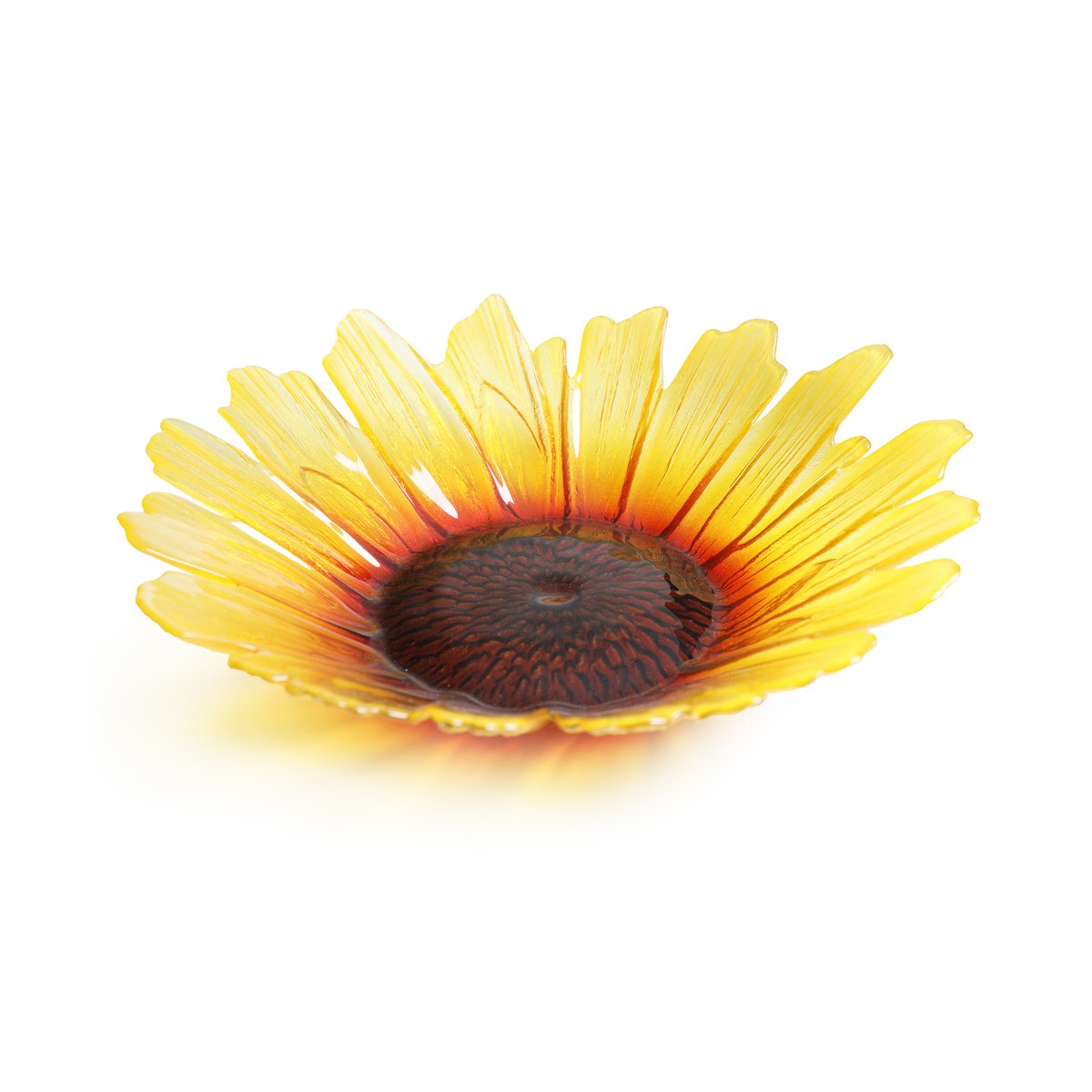 Solros lasikulho keltainen iso Ø34 cm