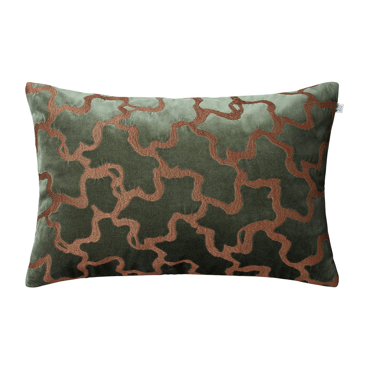 Chand tyynyliina 40x60 cm Forest green-cognac