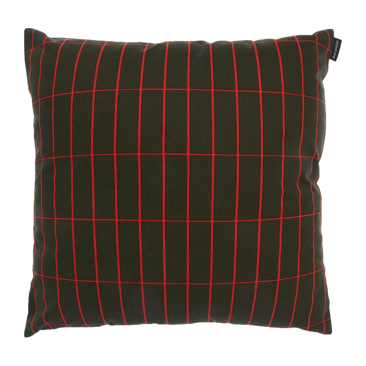 Pieni Tiiliskivi tyynynpäällinen 40x40 cm Tummanvihreä-punainen