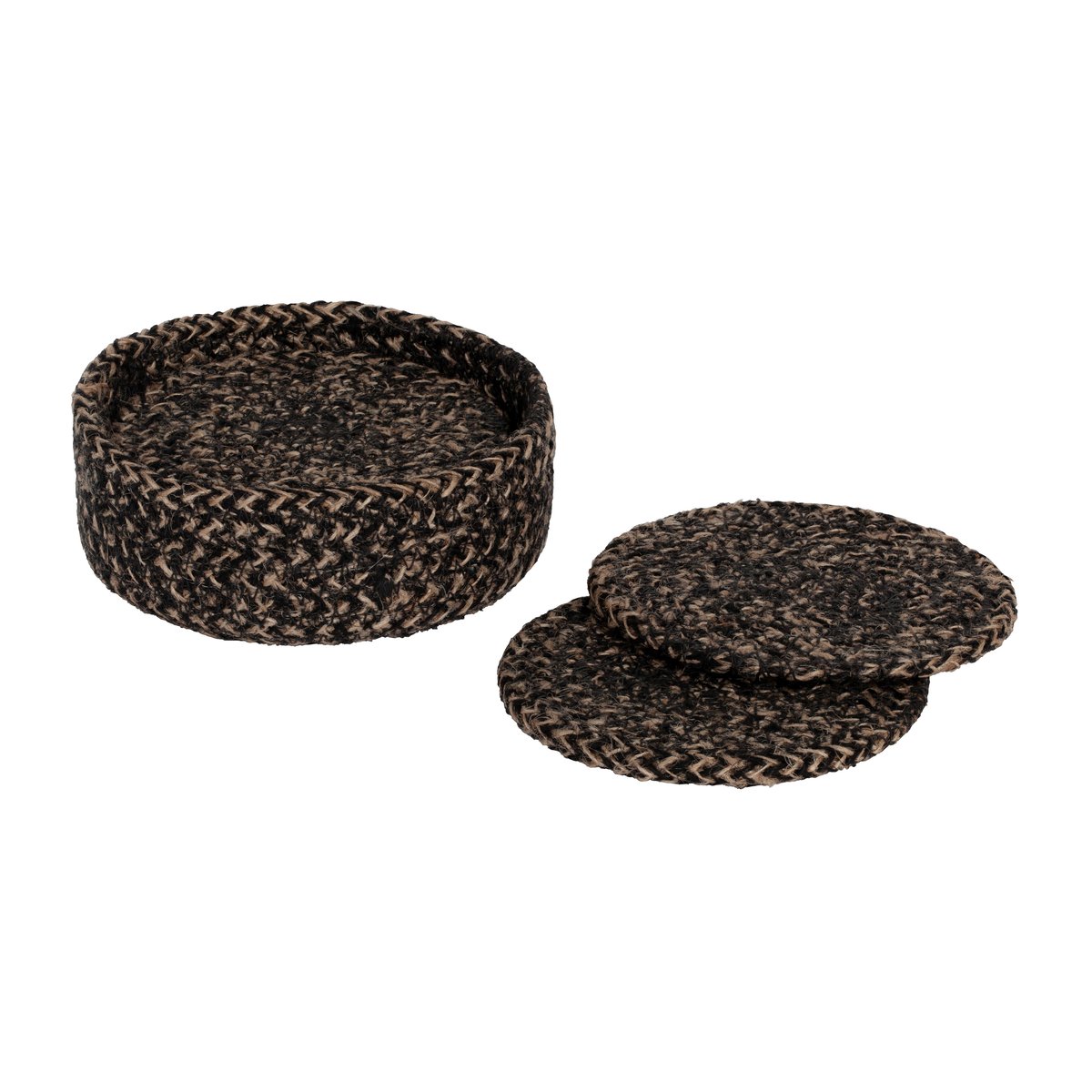Ella lasinaluset Ø10,5 cm 6-pack Musta