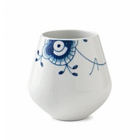 Blue Fluted Mega -maljakko, 12 cm