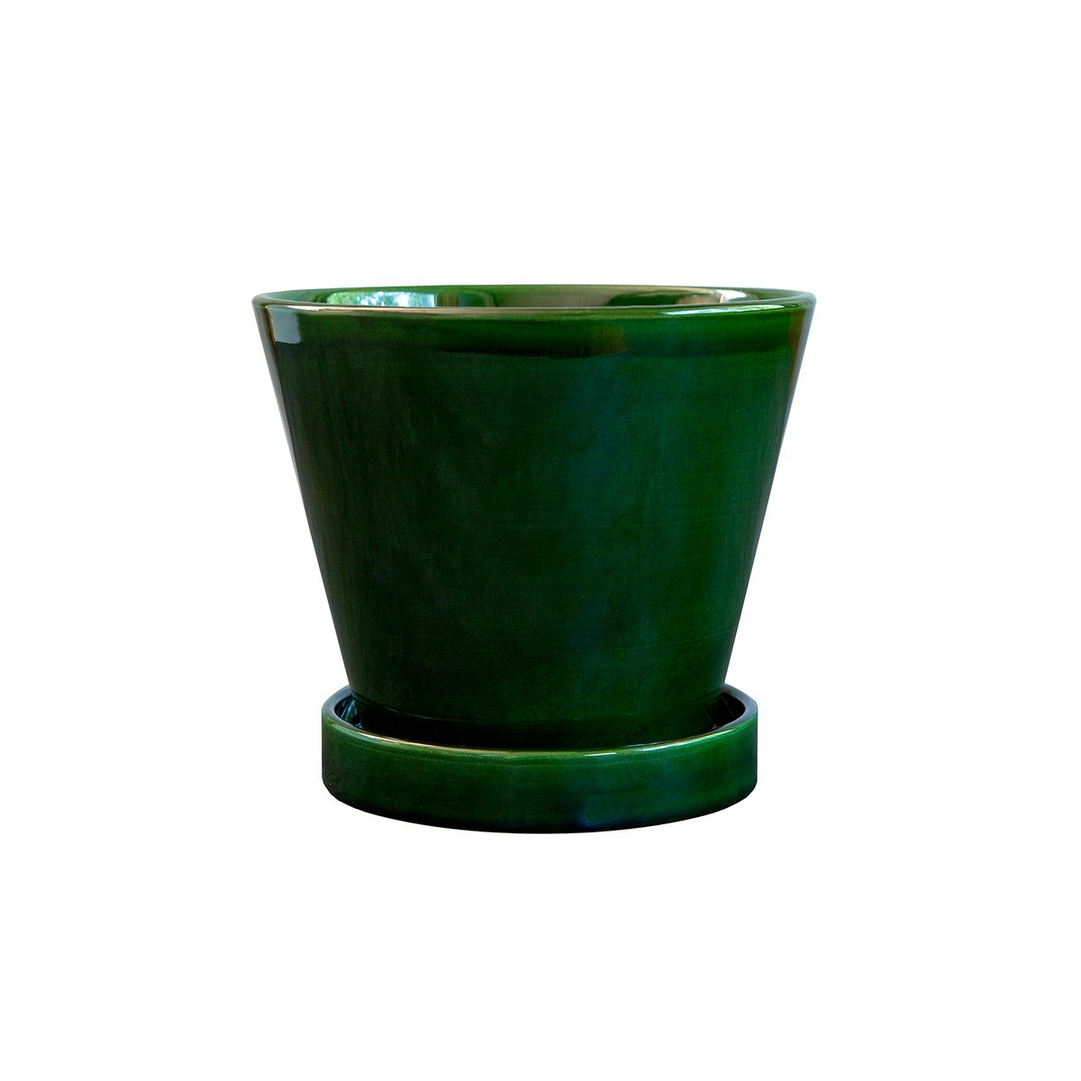 Julie ruukku lasitettu Ø11 cm Green emerald