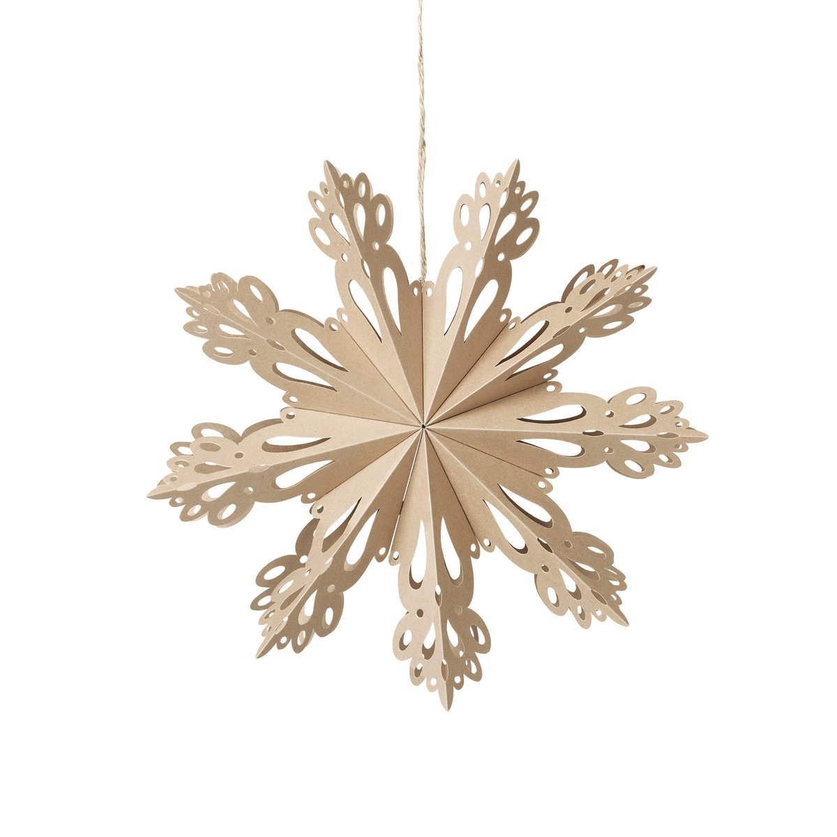 Snowflake joulukoriste natural Ø 30 cm