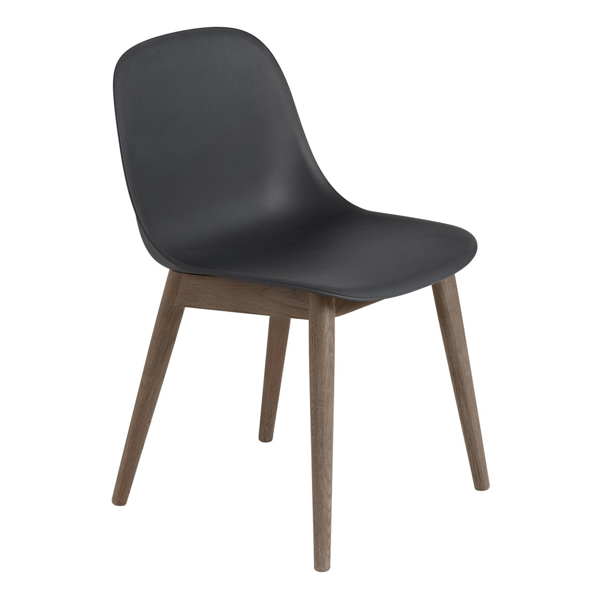 Fiber Side Chair tuoli Black-stained dark brown