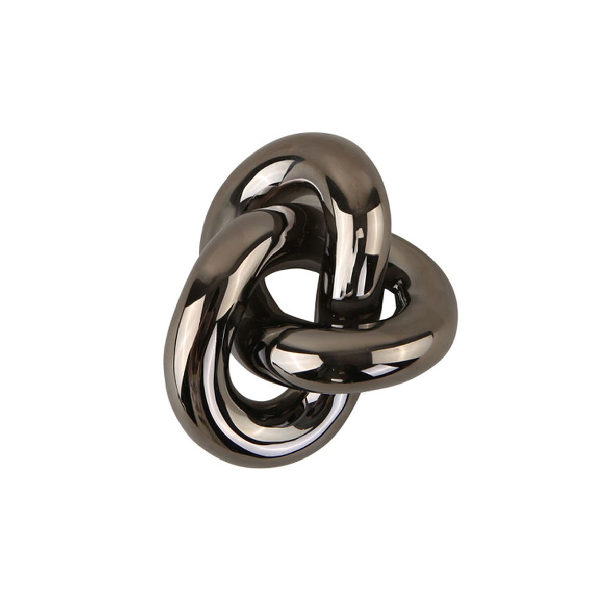 Knot Table small koriste Dark Silver