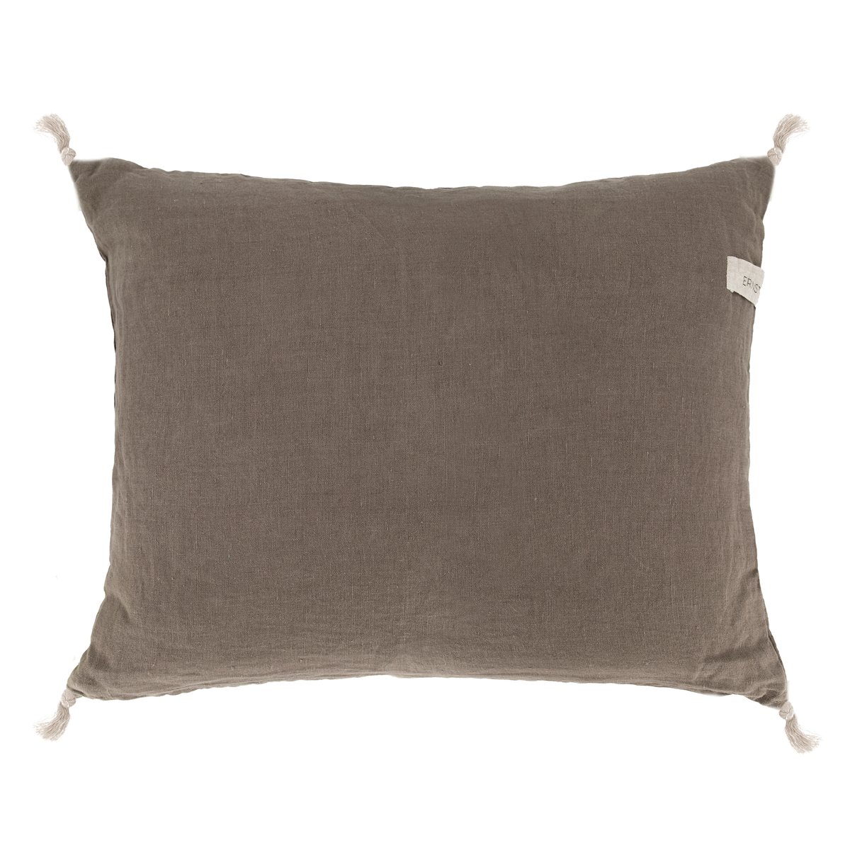 Ernst tyynynpäällinen tupsuilla, 50 x 60 cm Myyränruskea