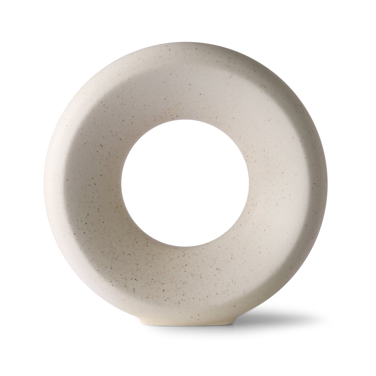 Circle maljakko M 24,5 cm White speckled