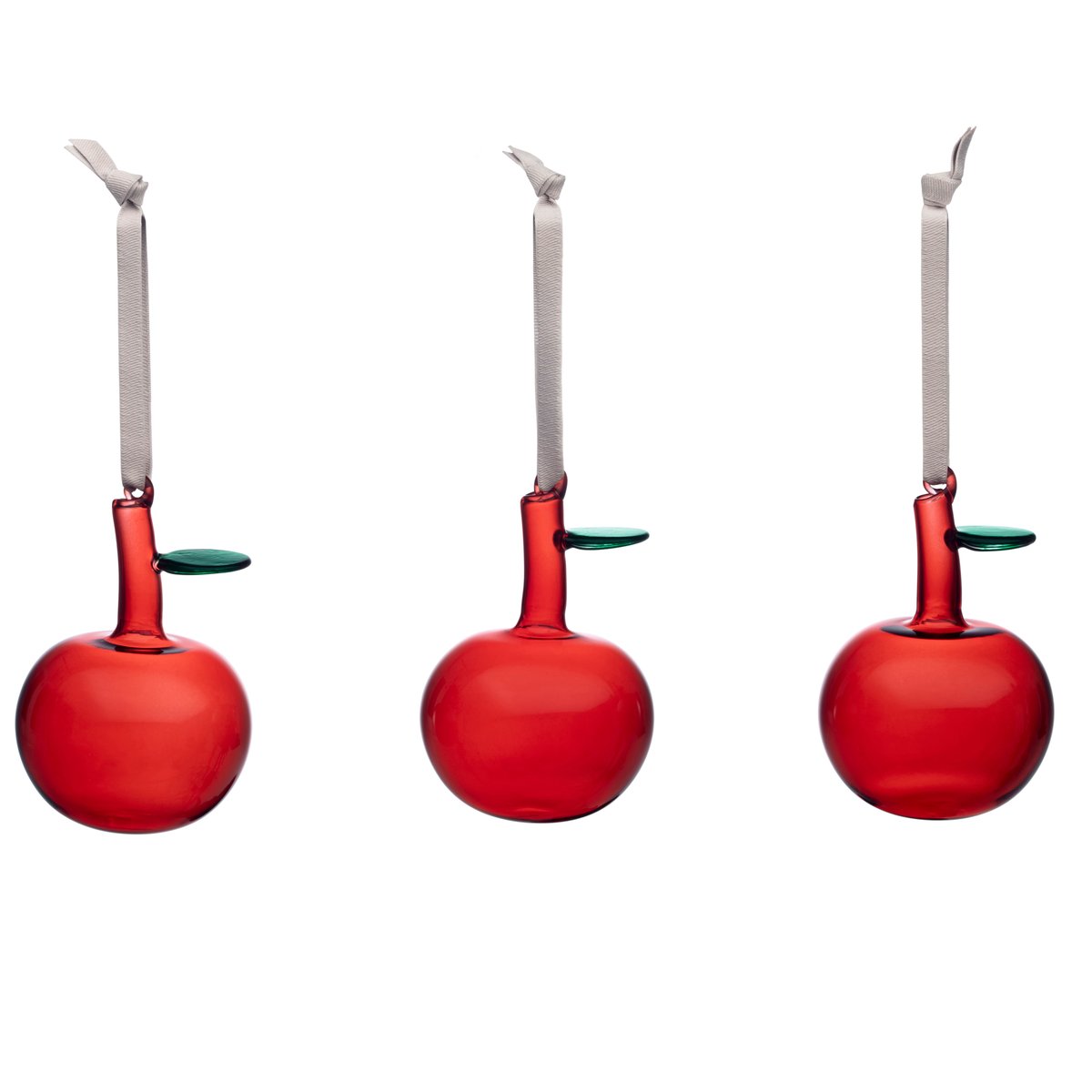 Iittala lasiomena, 3-pakkaus Punainen