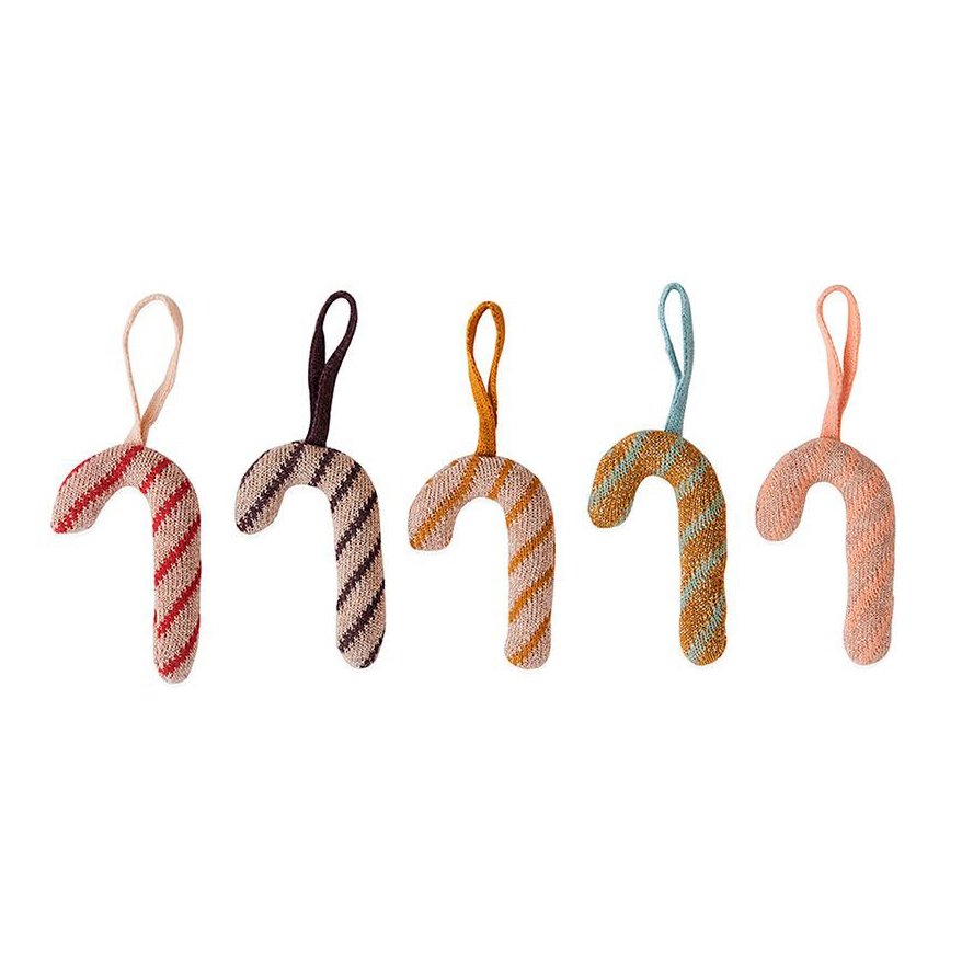 Christmas Sugar Canes -joulukoriste, 5-pakkaus Multi