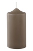 BECKY MATT pöytäkynttilä - korkeus 20 cm Pellavabeige