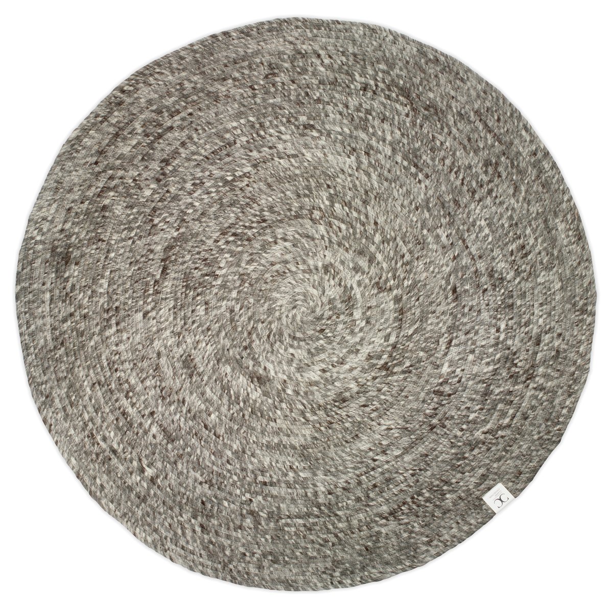 Merino villamatto pyöreä Ø 160 cm Harmaa