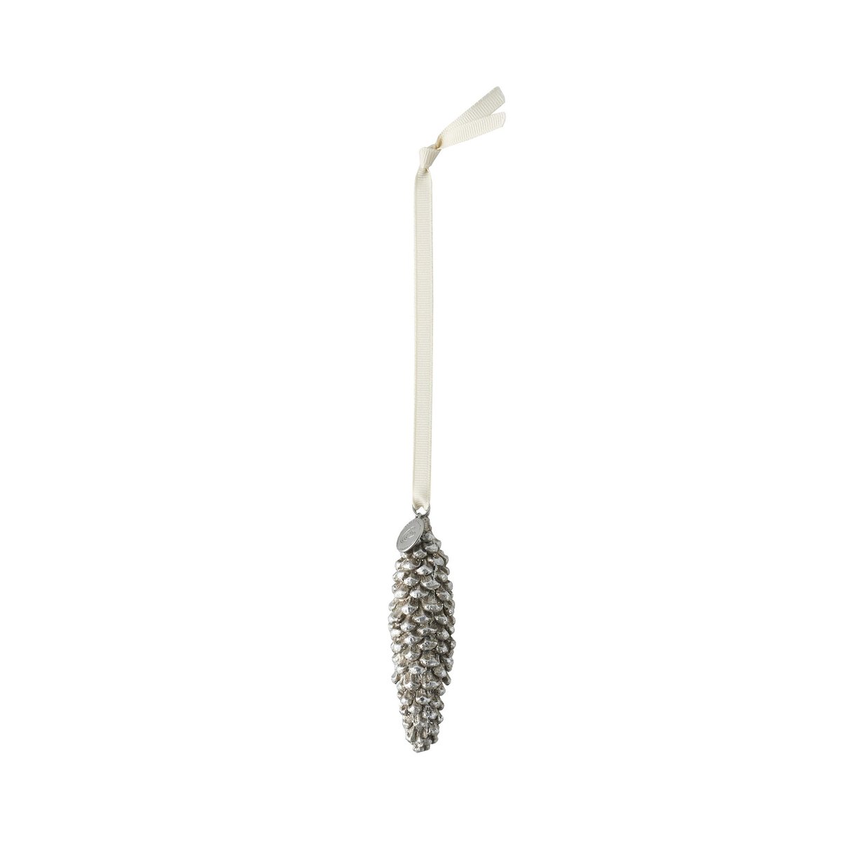 Sella joulukoriste käpy 9 cm Antiikkihopea