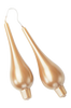 DROP METALLIC pisarakynttilät, 2/pakk. - korkeus 18 cm Vaalea beige