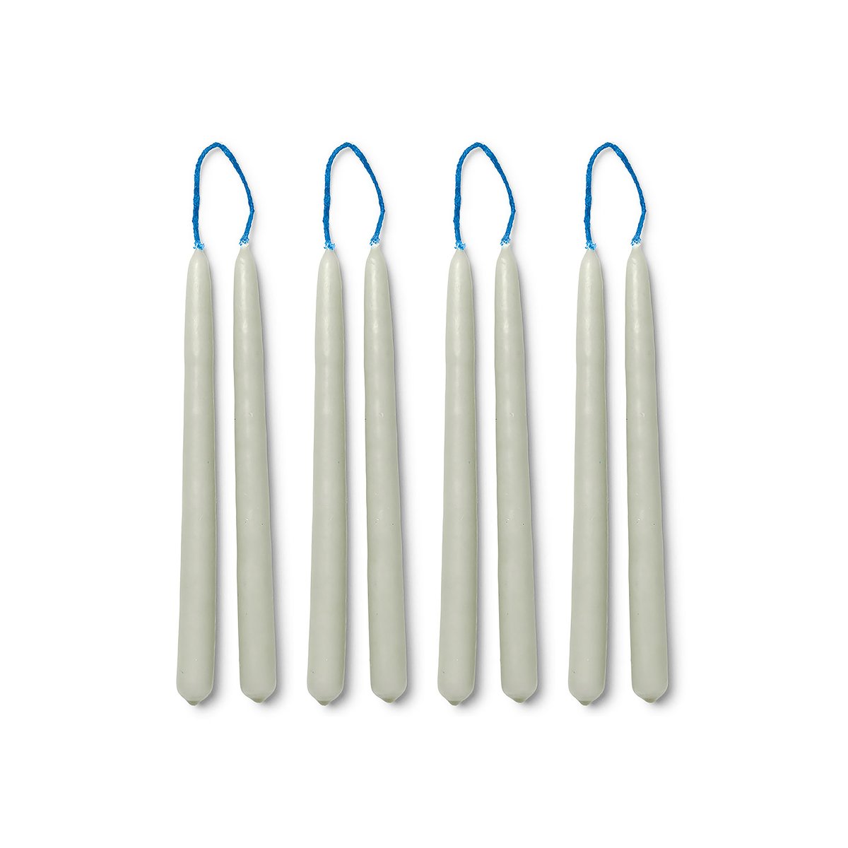 Dipped candles käsintehdyt kynttilät 15 cm 8-pack Sage