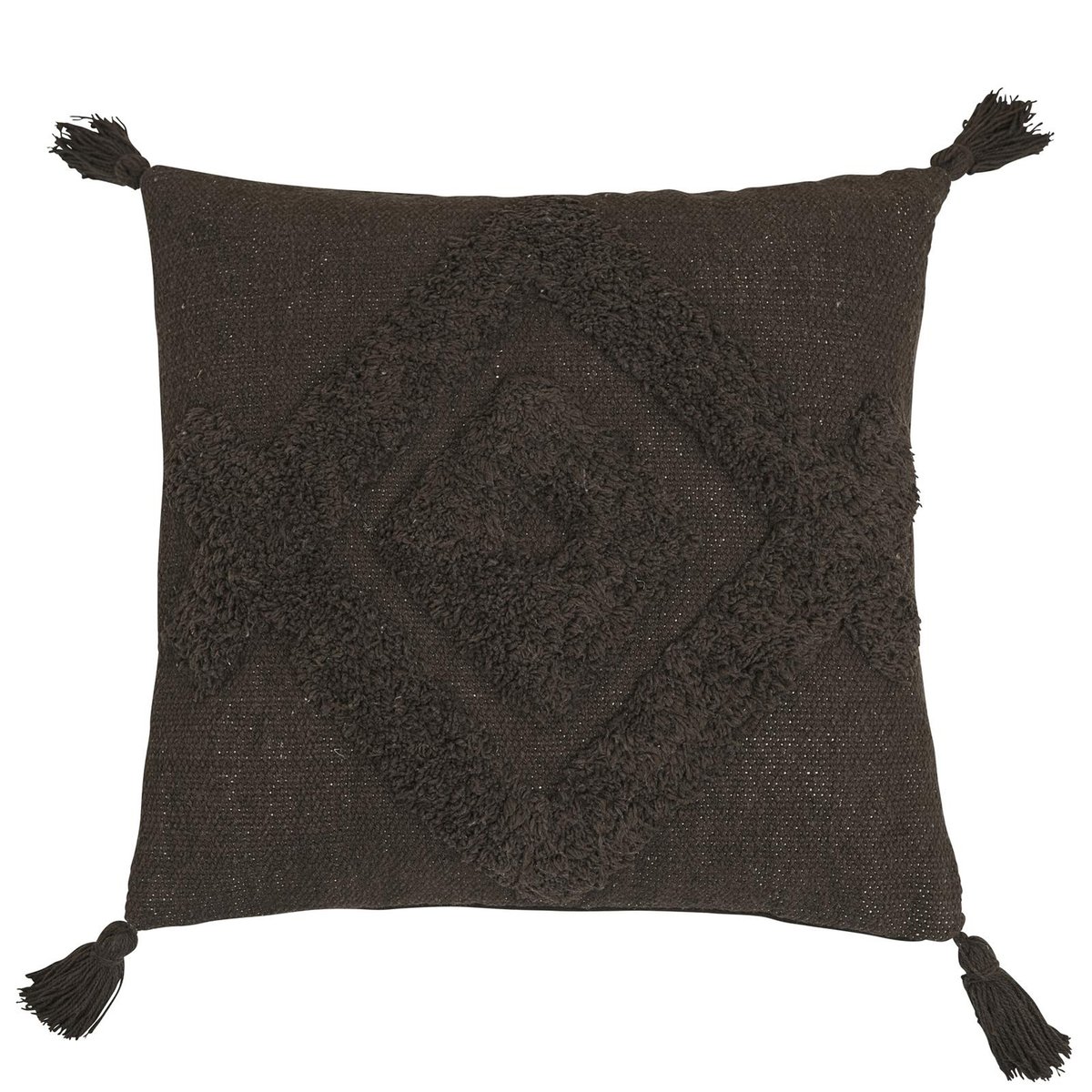 Tovhult tassels tyynyliina 45x45 cm Ruskea
