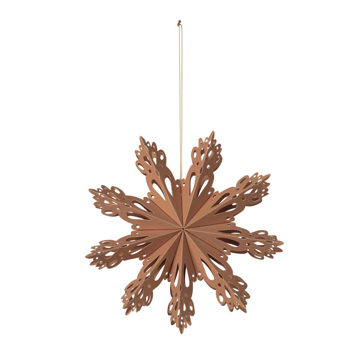 Snowflake joulukoriste Indian tan Ø15 cm