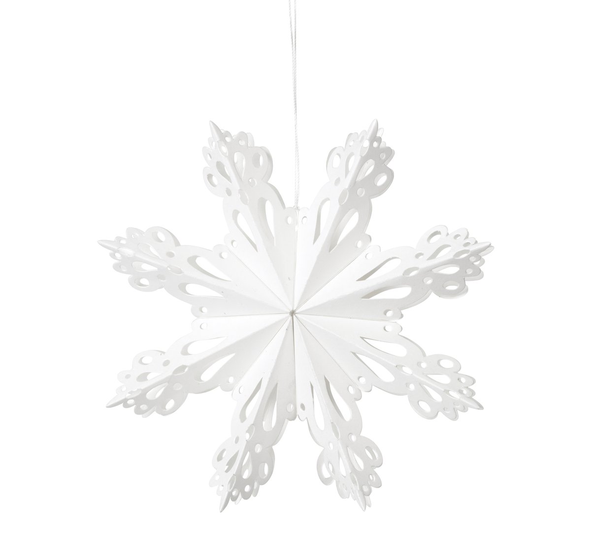 Snowflake joulukoriste White Ø15 cm