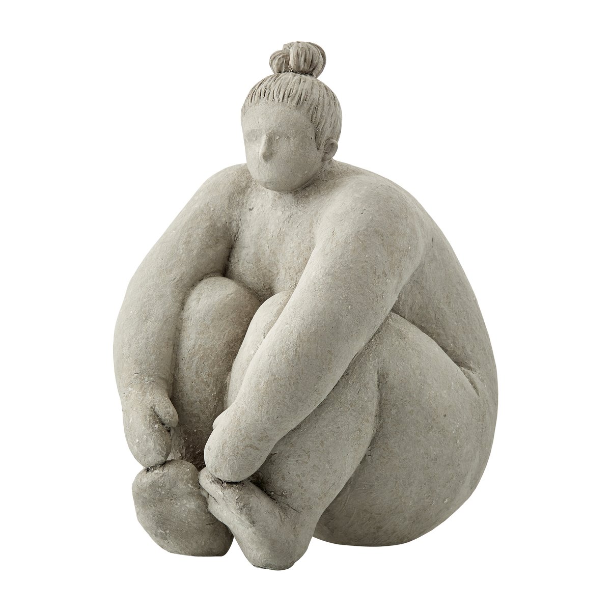 Serafina koriste nainen istuva 24 cm Grey