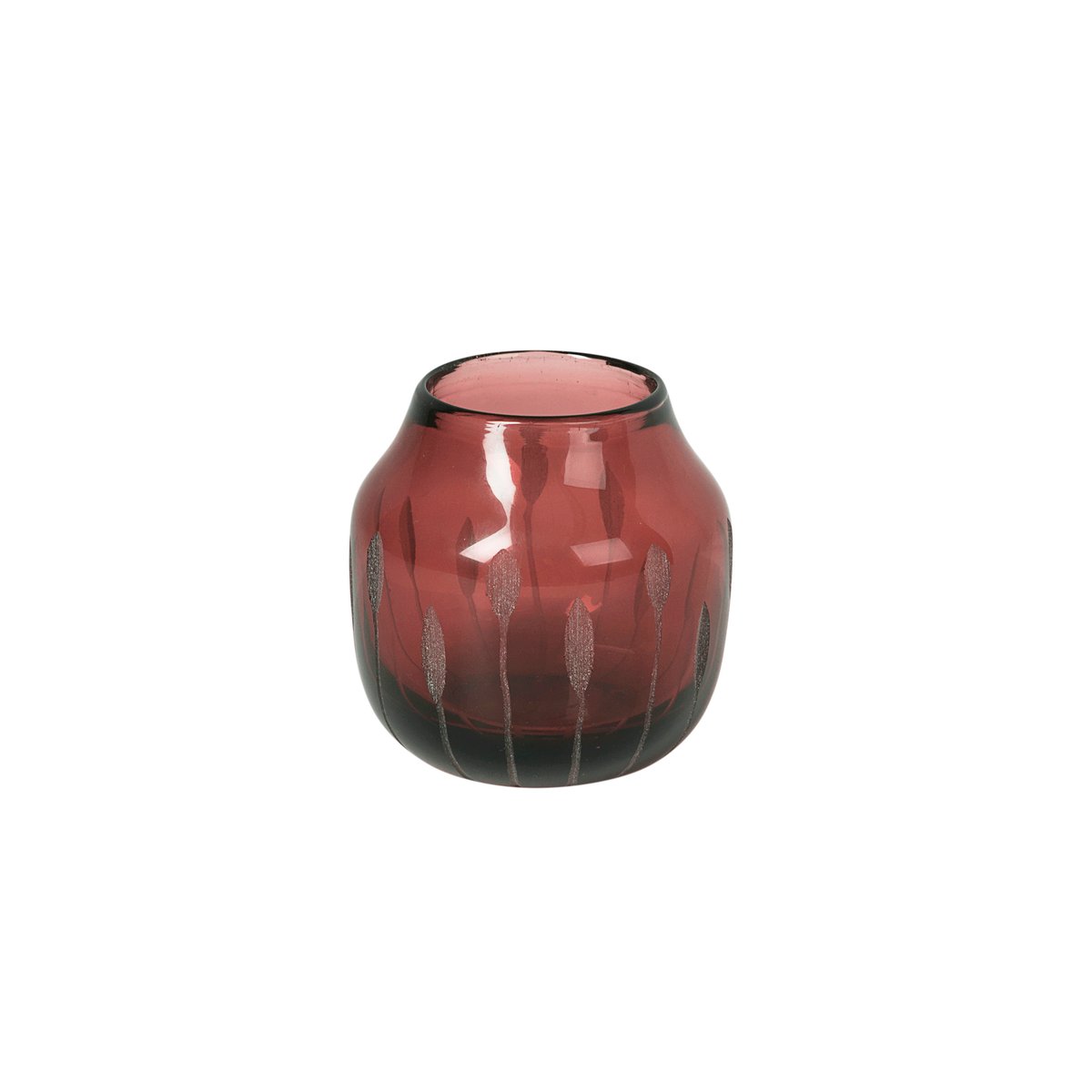 Shape maljakko 11 cm Plum wine (punainen)