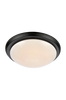 Rotor plafondi LED 35 cm, musta/valkoinen