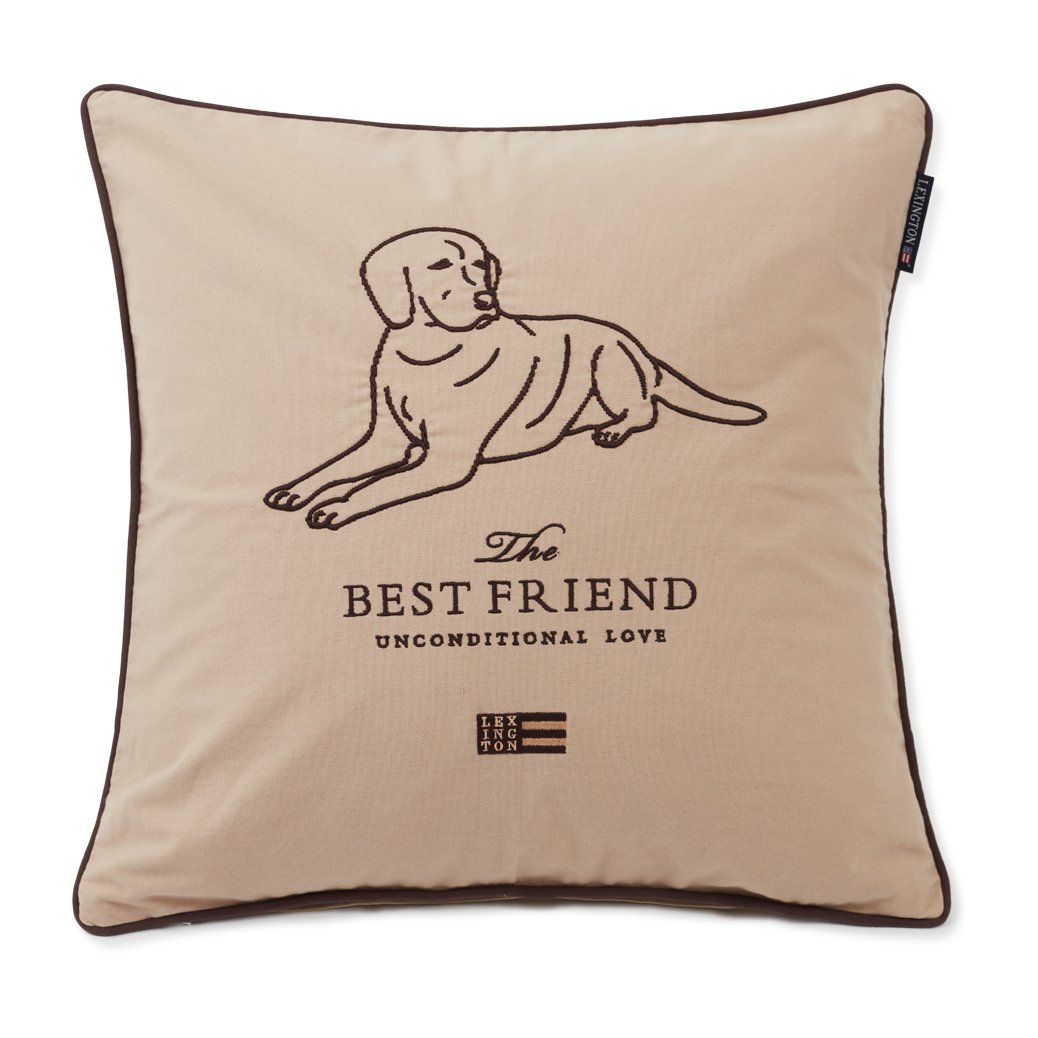 Best Friend Cotton Canmaljakko tyynyliina 50x50 cm Beige