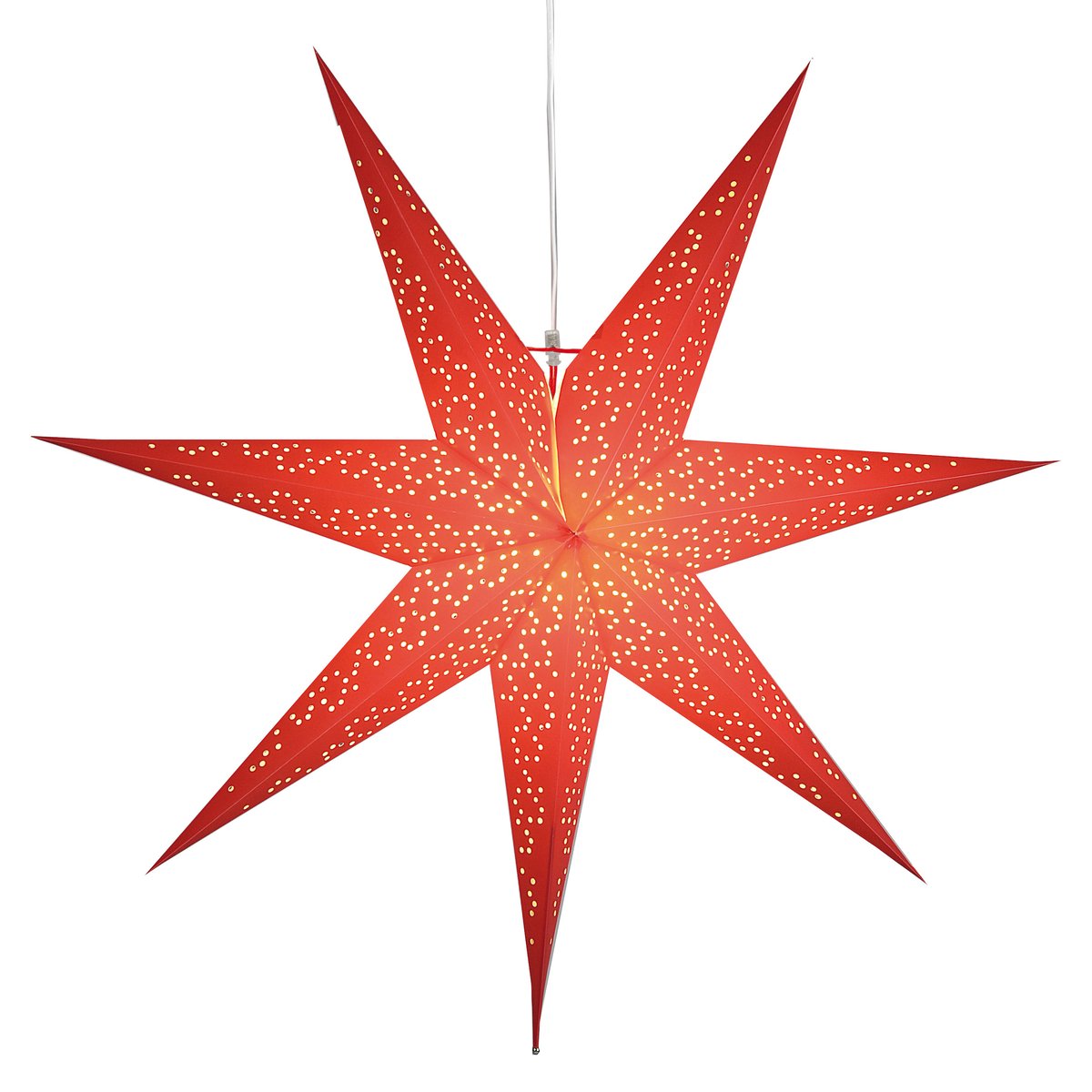 Dot adventtitähti 70 cm Punainen