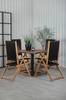 Ruokailuryhmä Charlie ja ruokapöydän tuolit Liv, 4 kpl